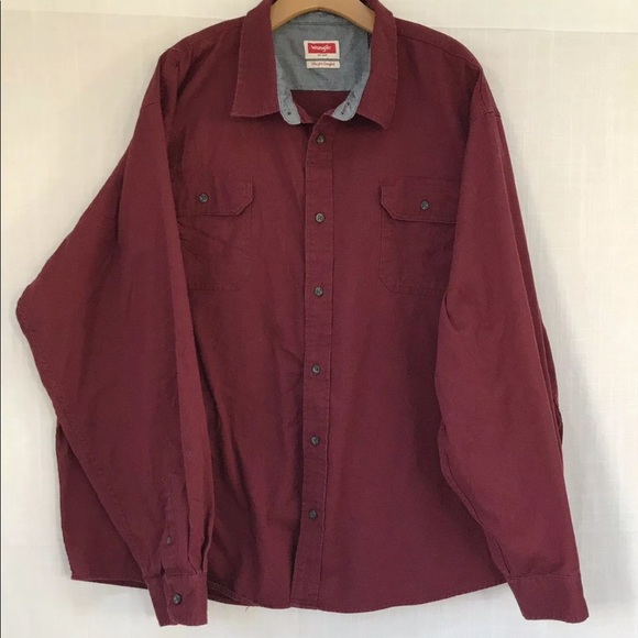 wrangler comfort flex long sleeve shirt